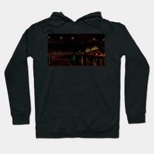 Newcastle-Gateshead Quaysides At Night Hoodie